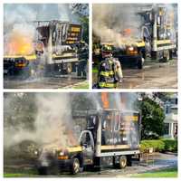 Truck Fire Causing Traffic Problems In Wellesley