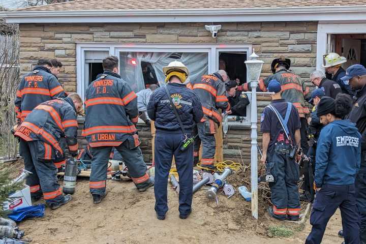 Trench Collapse Traps Victim At Westchester Residence