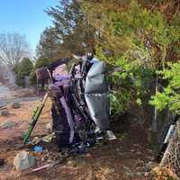 <p>Additional tools were needed to allow firefighters to get the trapped occupant to safety.</p>