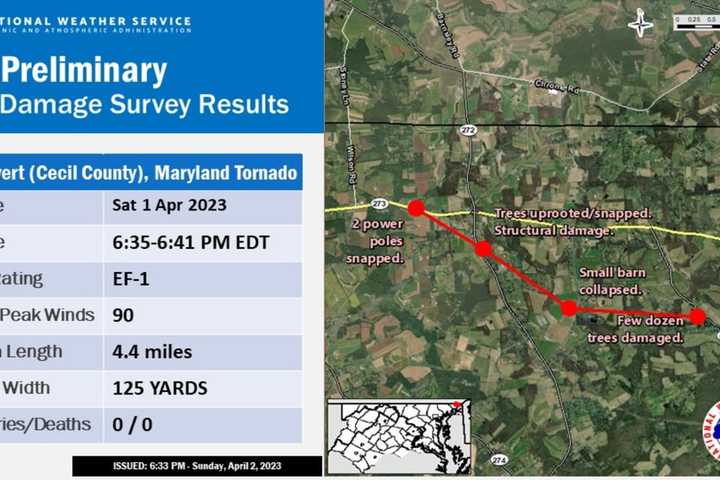 Tornados Touch Down In Cecil County During Weekend Storm: NWS