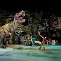 <p>It takes two people inside that T-Rex  — one of whom is Brittaney Talbot — to bring it to life.</p>