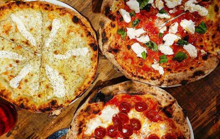 Pies from Razza in Jersey City, a popular pizzeria in Hudson County.