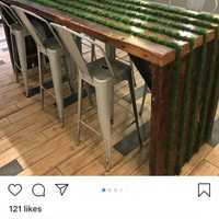 <p>Custom reclaimed hightop table for The Salad House in Westfield by Joe Curado.</p>