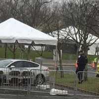 <p>The Holmdel coronavirus testing site was at capacity two hours after opening.</p>