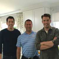 <p>Bronxville Contractor Artie Lange with the Property Brothers. His business appears on Sunday May, 21.</p>