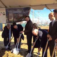 <p>Developers and dignitaries break ground on 665 Commerce Drive in Fairfield.</p>