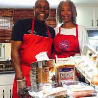 <p>Jackie and Eleanor Bradley in their Hackensack kitchen.</p>