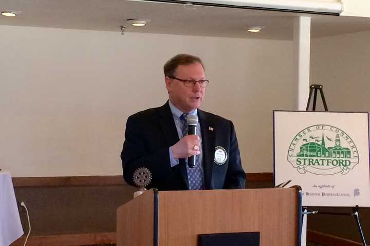 Harkins Touts Economic Growth, Eye on Schools In State Of Stratford Speech