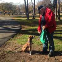 <p>Teaneck resident Lew Abramson and Roger.</p>