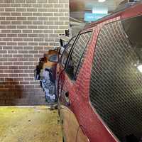 <p>The car crashed through the side of Papa Johns in Rockville.</p>