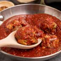 <p>Eggplant meatballs with spicy marinara from &quot;Fast. Simple. Delicious.&quot;</p>