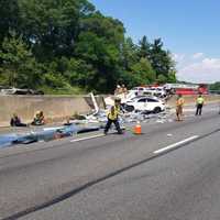 <p>The crash was reported on Monday afternoon.</p>