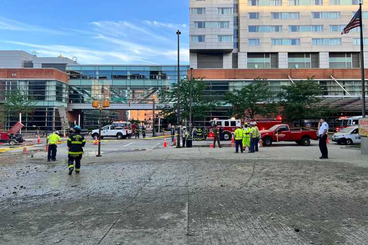 Workers Injured By Steam Pipe Explosion In Baltimore