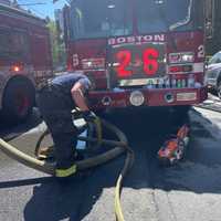 <p>All Boston Department companies were dispatched to attack the fire.</p>