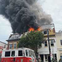 Smoke Seen Across DC As Flames Tear Through Roof Of Building (VIDEO)