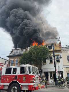 Smoke Seen Across DC As Flames Tear Through Roof Of Building (VIDEO)