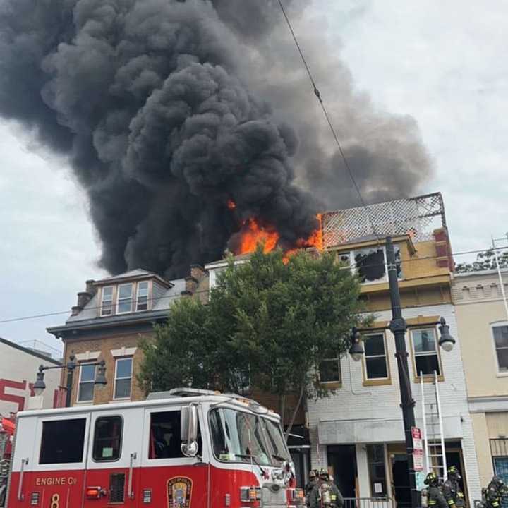 The fire in the 1300 block of H Street NE