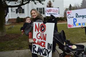 Drivers Honk For Ramsey Gun Range Protesters