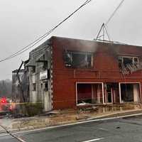 <p>The aftermath of the fire in Parkville</p>