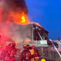 <p>One firefighter was injured in the blaze.</p>