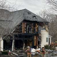 <p>The aftermath of the fire in Montgomery County.</p>