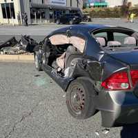 <p>The aftermath of the crash in Harford County.</p>