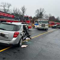 <p>The scene of the crash in Montgomery County.
  
</p>