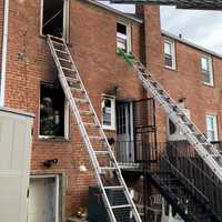 <p>The fire was reported in Northeast DC on Wednesday.
  
</p>