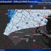 <p>Expected snowfall in the DMV region.</p>