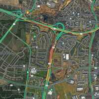 <p>The map of the affected area in Leesburg.</p>