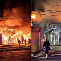 <p>The Wayne fire apparently began on the porch of the Lenox Avenue home and spread quickly.</p>