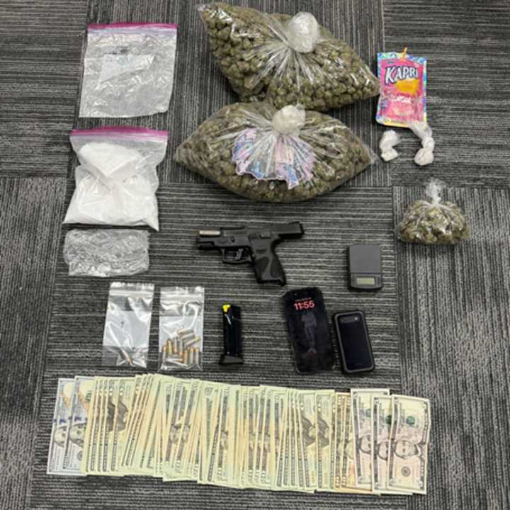 The seized items from the Anne Arundel County bust.