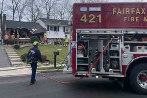 One Hospitalized After Crashing Vehicle Into Fairfax County Home