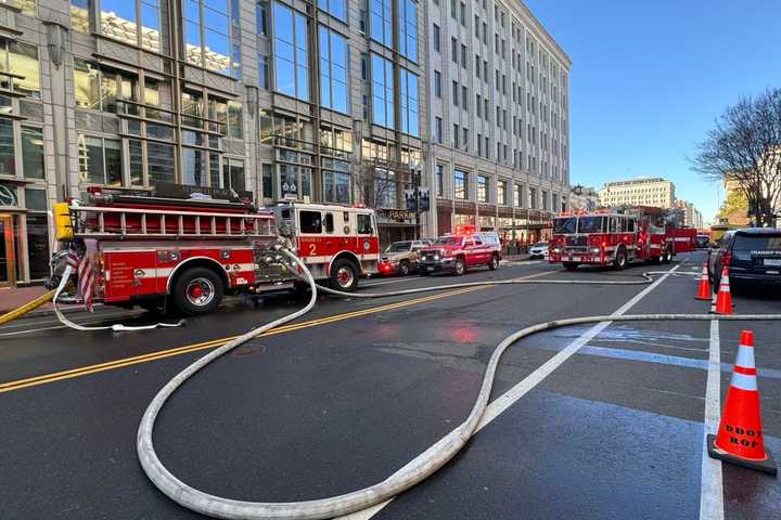 First Responders Called To Ventilate Smoke Following Fire At Capital One Arena In Downtown DC