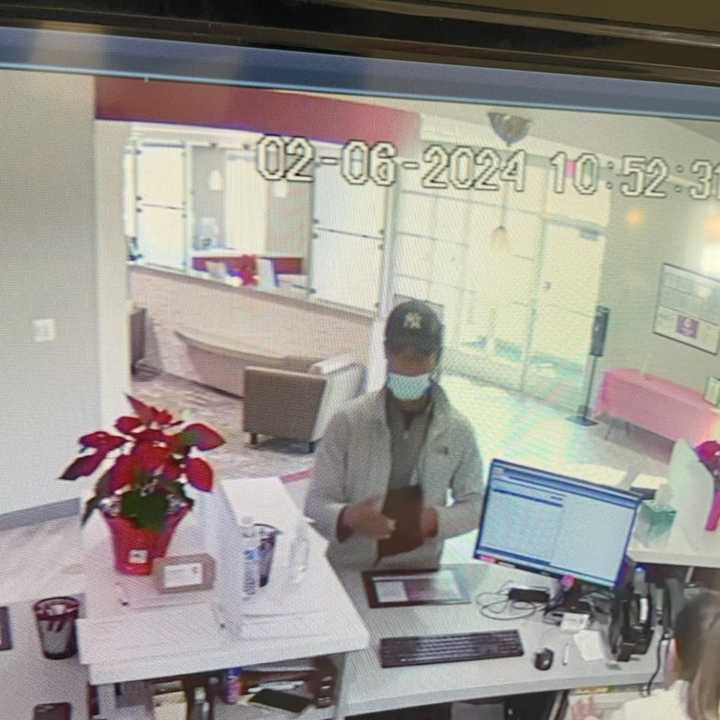 The wanted bank robber in Stafford County