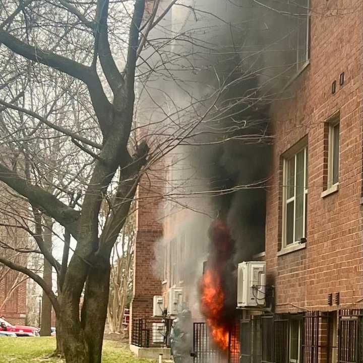 The fire in the 1300 block of Peabody Street NW.