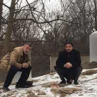 <p>Beardsley Zoo Director Gregg Dancho and Bridgeport Mayor Joe Ganim pose with Beardsley Bart, the city&#x27;s own prognosticating prairie dog.</p>