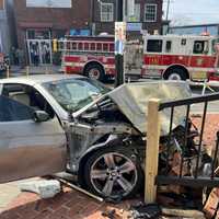 <p>The aftermath of the multi-vehicle crash in Southeast DC.</p>