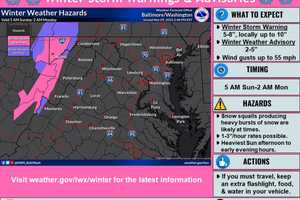 Snow Possible In Parts Of Maryland, Virginia, Forecasters Say