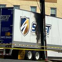 <p>The truck struck the pole in Northwest DC.</p>