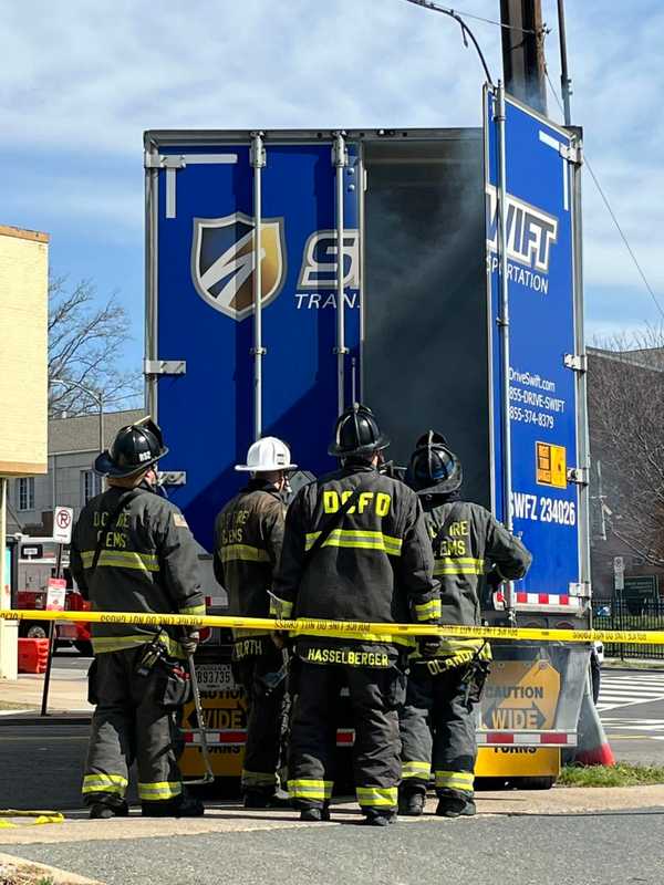 Tractor-Trailer Struck Power Pole, Leading To Electrical Discharge In Northwest DC