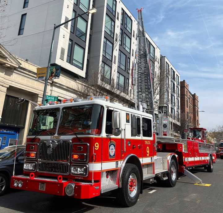 DC Fire and EMS personnel at the scene of the incident.