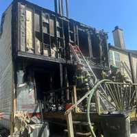 <p>The fire was declared under control shortly after 11:30 a.m. on Monday morning</p>