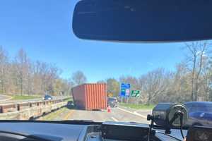 Lanes Reopen After Dislodged Container Blocks Parkway In Westchester