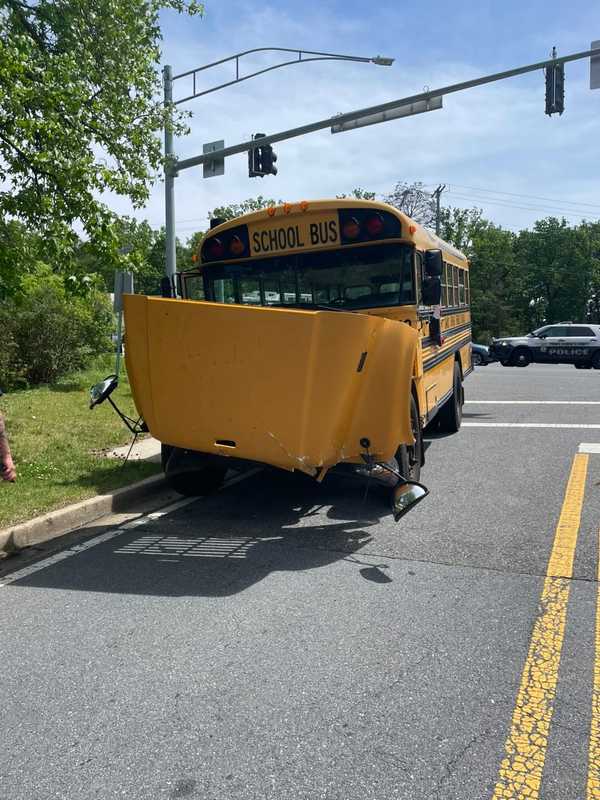 Private School Bus Involved In Multi-Vehicle Crash With Students On Board In MD (DEVELOPING)