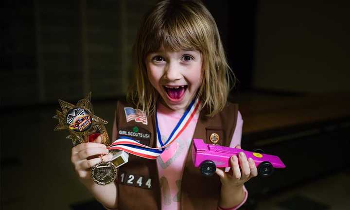 Girl Scouts Brownies and Juniors will craft race cars at the Fast Track Racing event at the Teaneck Armory.