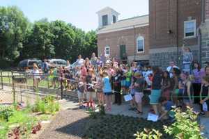 Main Street School Holds Ribbon-Cutting Ceremony For Garden