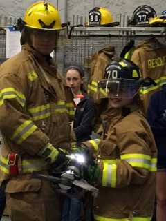 Girl Scouts Visit Ramsey Rescue Squad