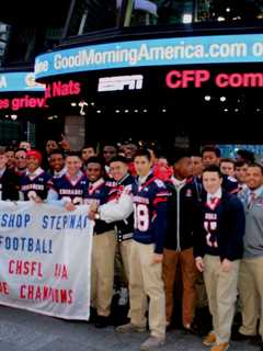 Stepinac Football Team Appears On 'Good Morning America'