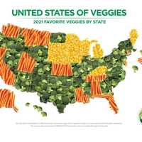 <p>The United States of veggies.</p>